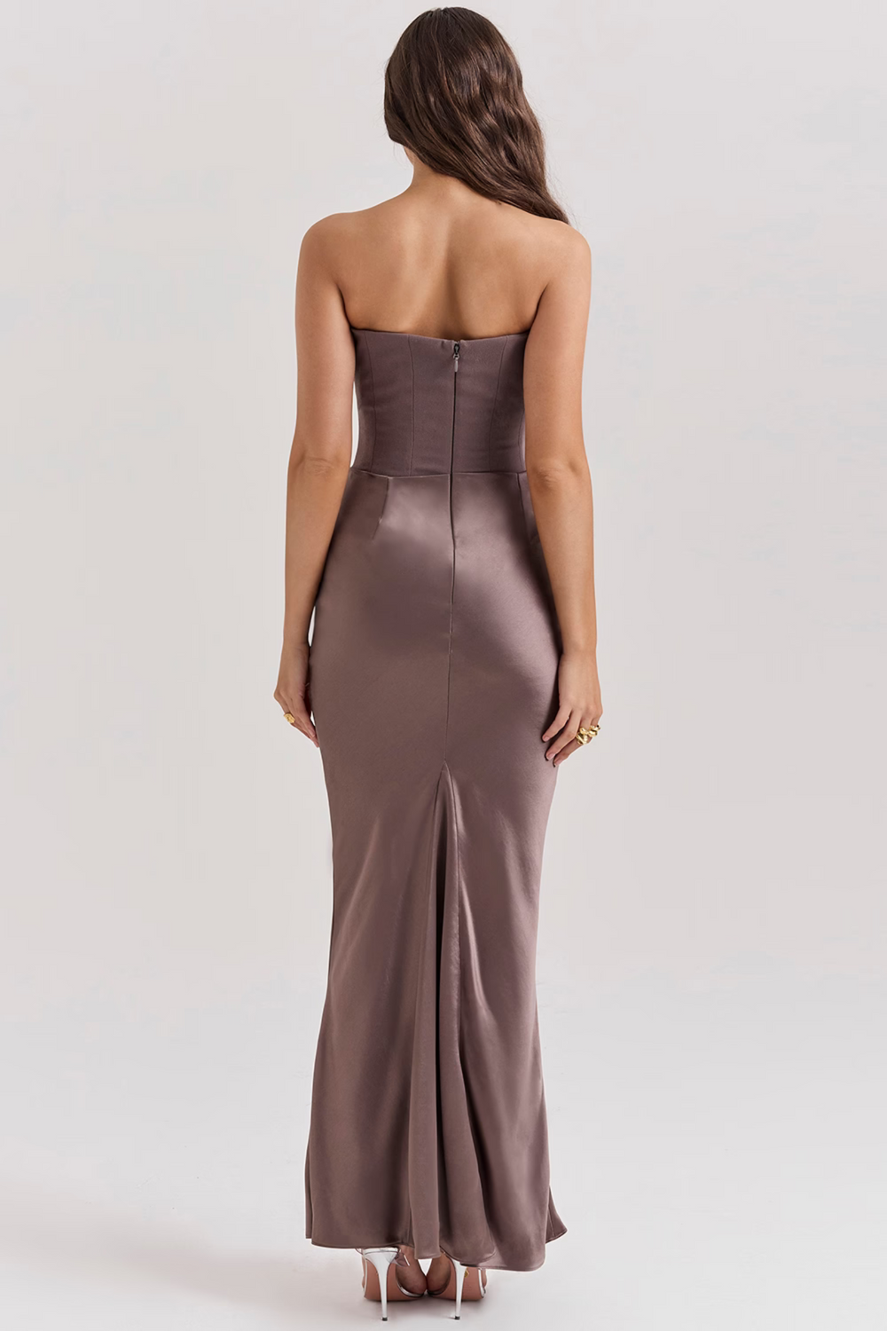 Midnight allure tube maxi dress