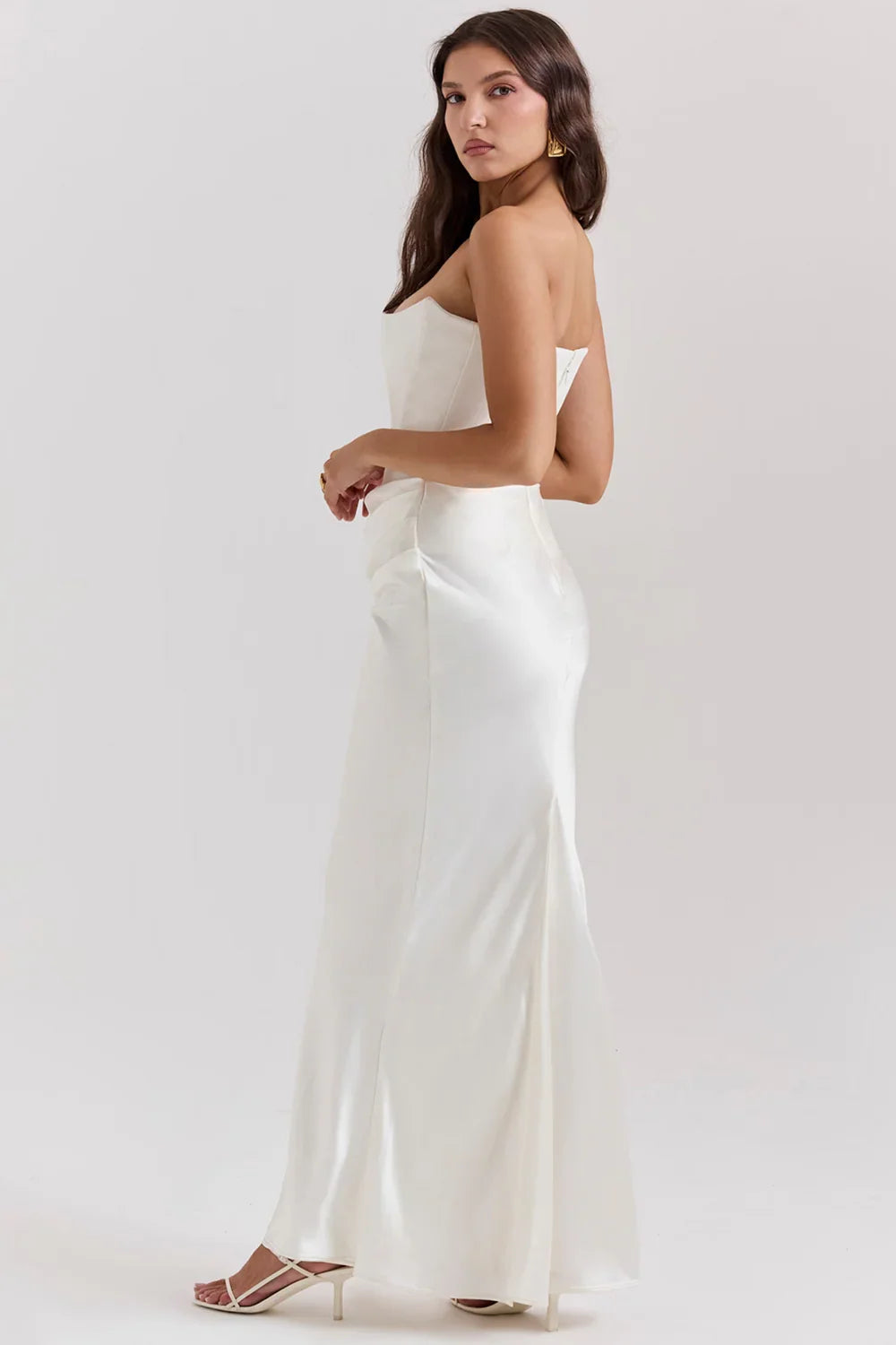 Midnight allure tube maxi dress