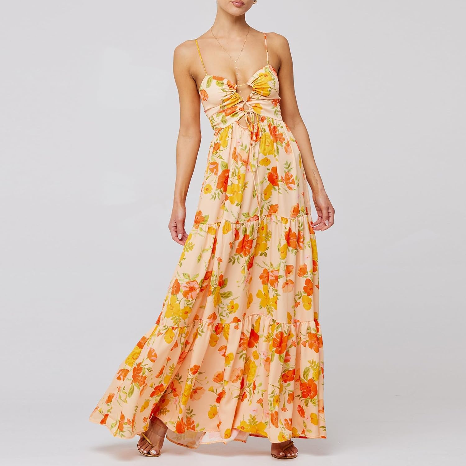 Seaside Sketch Sling Maxi Dress