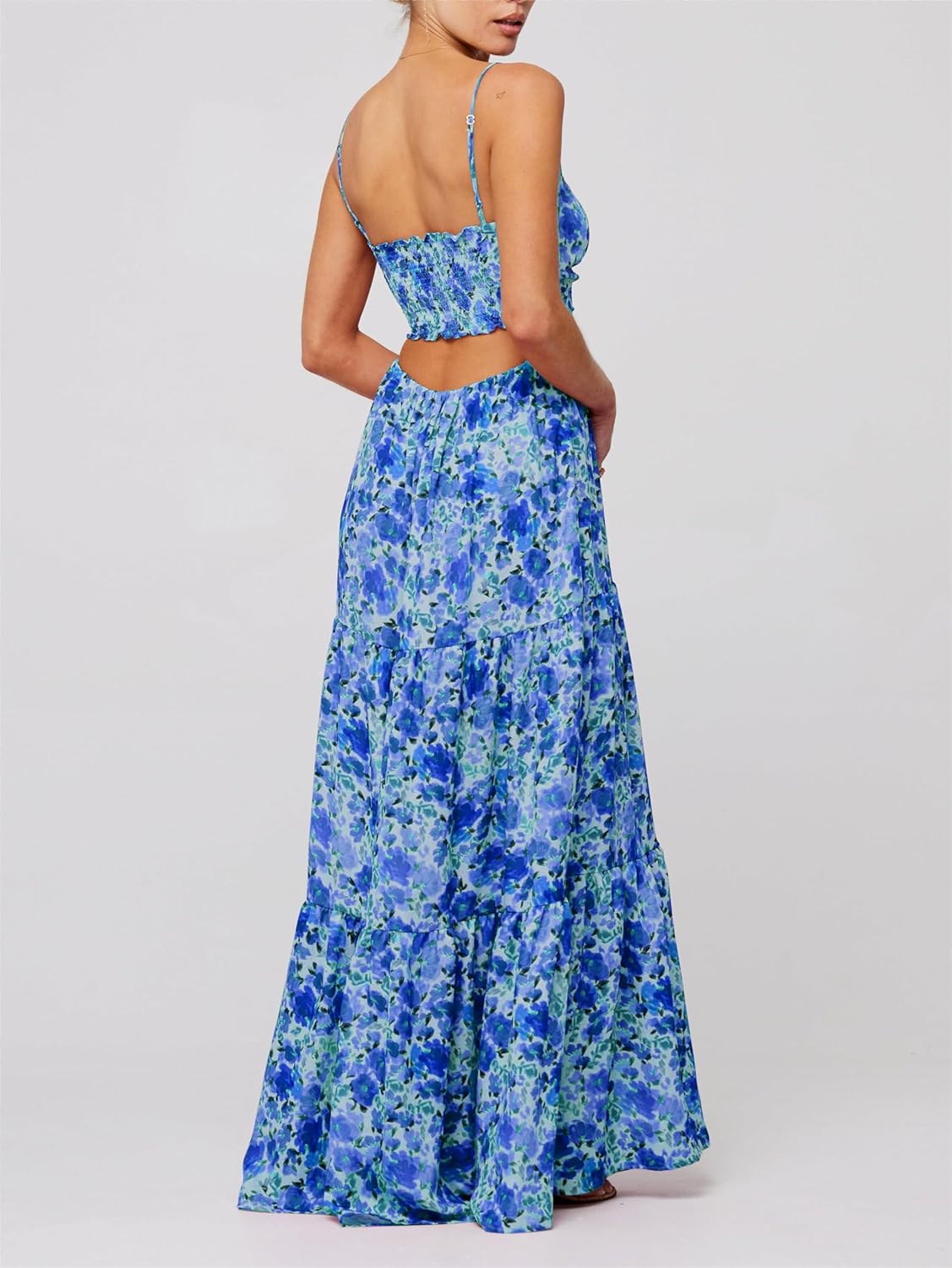 Seaside Sketch Sling Maxi Dress