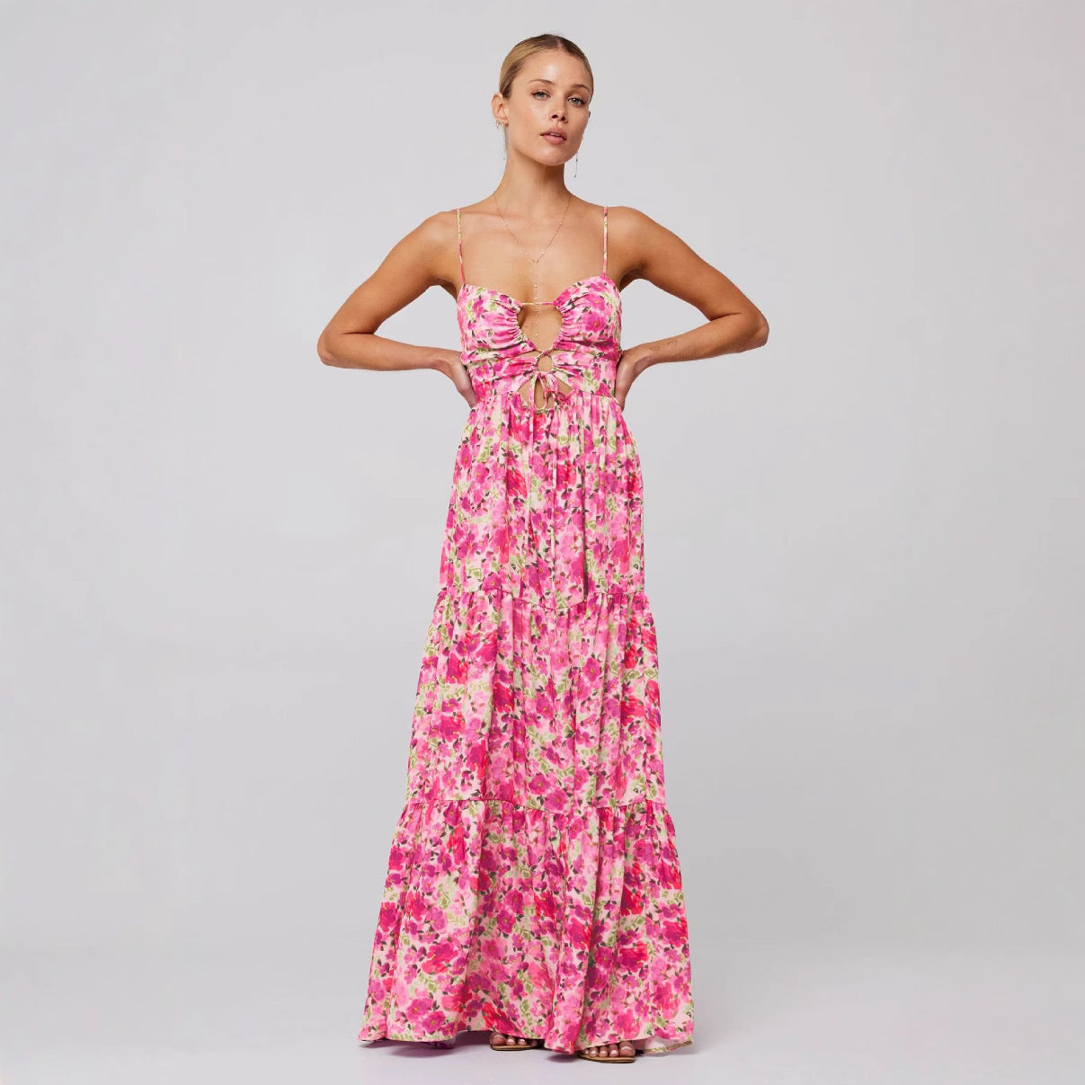 Seaside Sketch Sling Maxi Dress