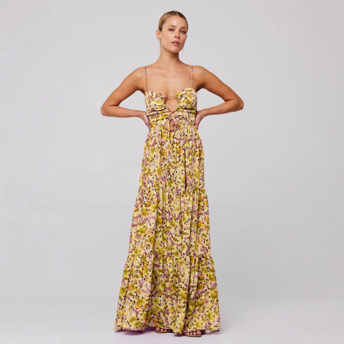 Seaside Sketch Sling Maxi Dress