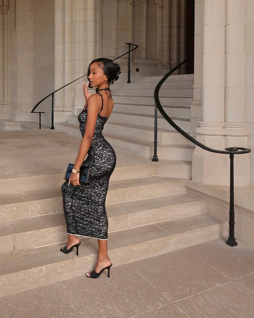 Slim Fit Sling Maxi Dress