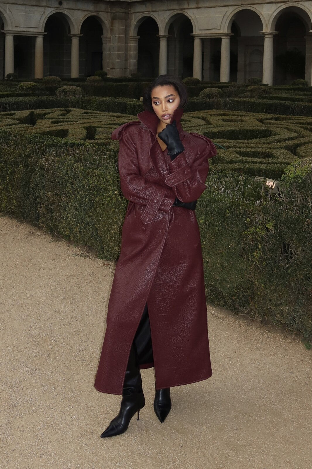 Power Walk Long PU Coat