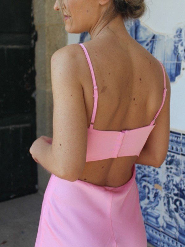 Strappy Square Neck Bodycon Maxi Dress