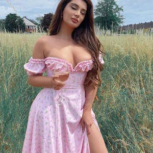 Floral Corset Midi Dress