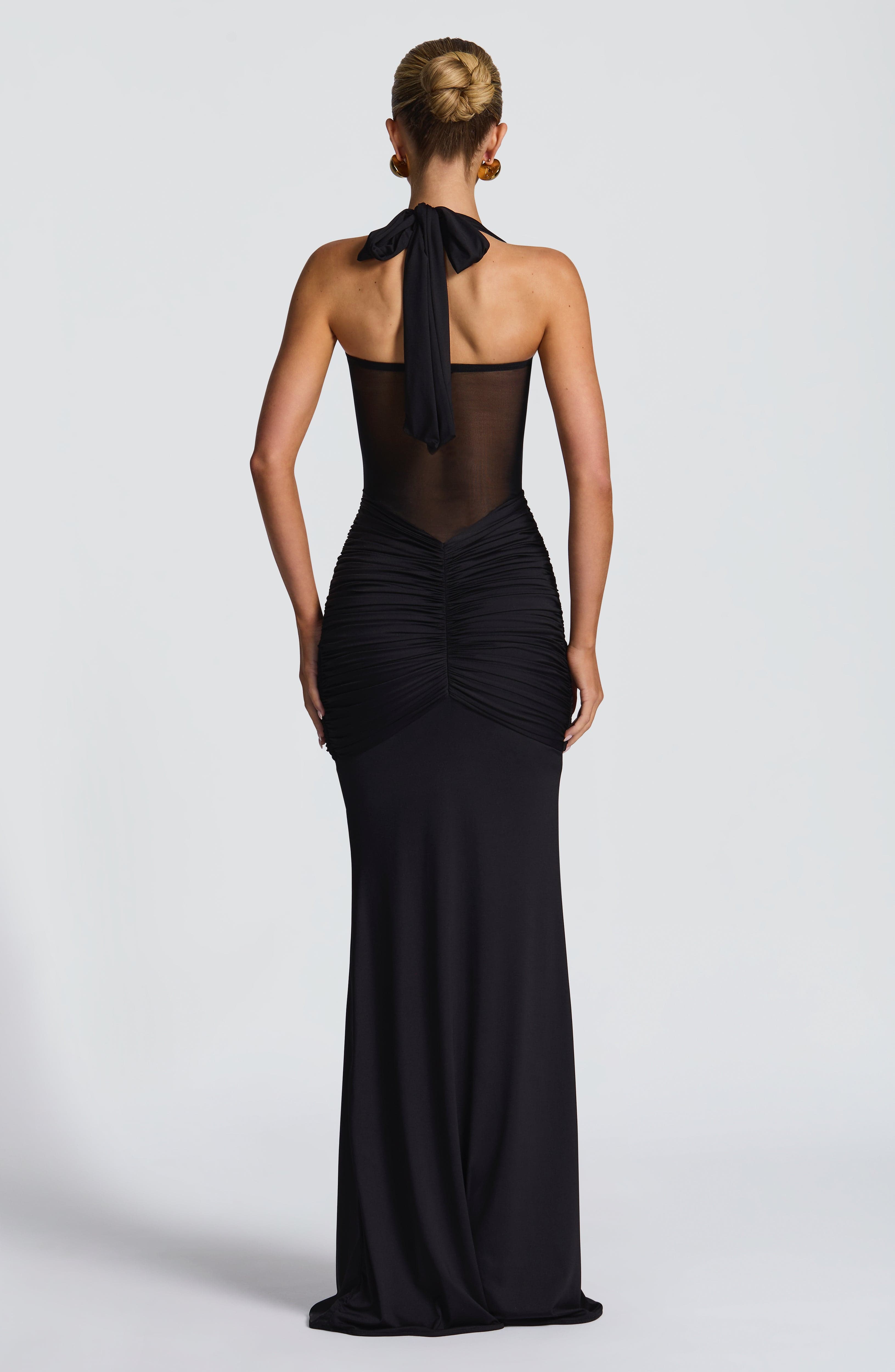 Chic Mesh Patchwork Slim Dress